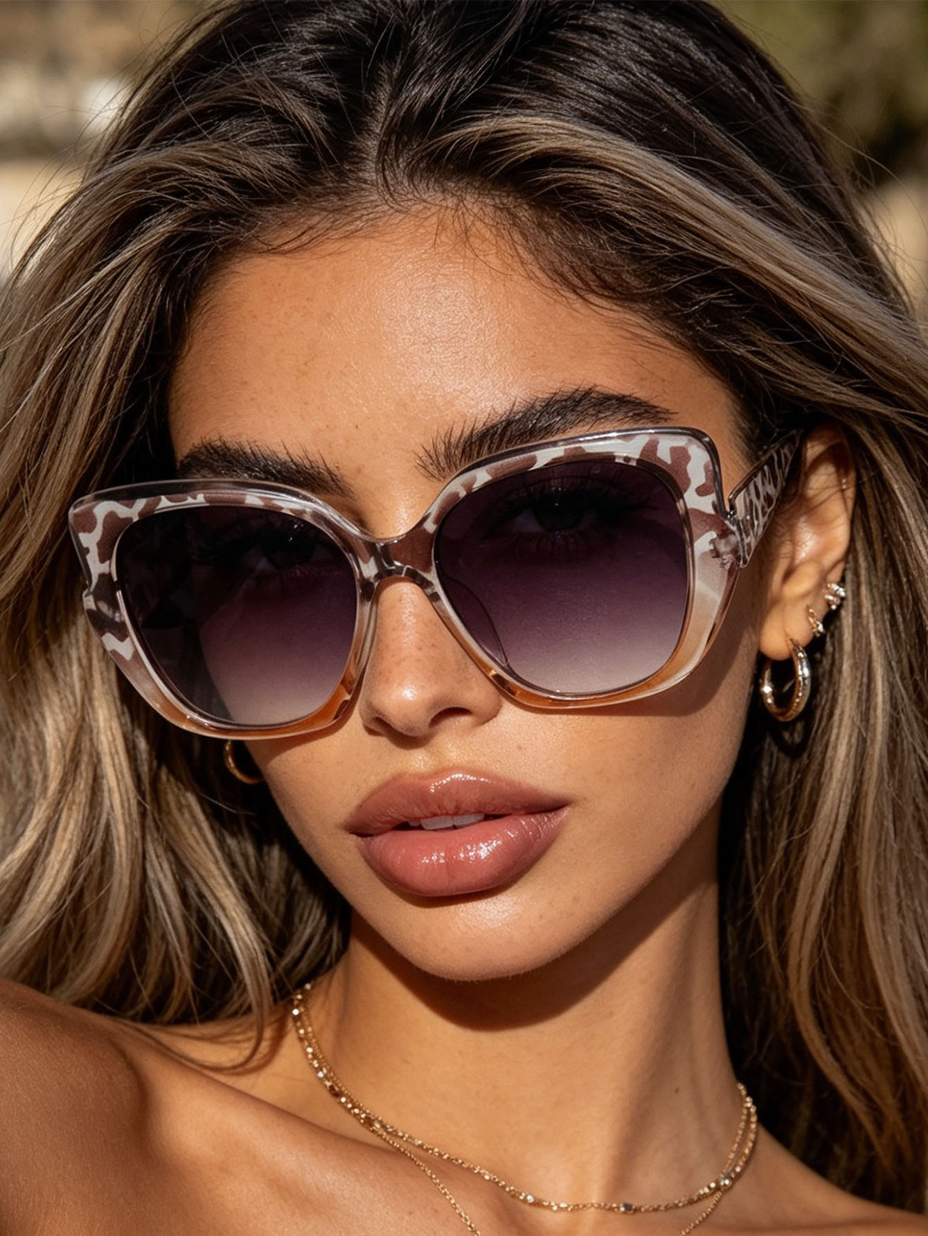Streetwear Brand With Eye - 1Pc Niche Trendy Merk Roze Luipaardprint