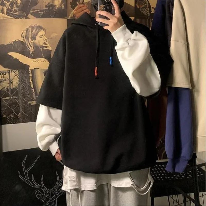 Streetwear Brand Cheap - Sweatshirts Met Capuchon Voor Man Zwart