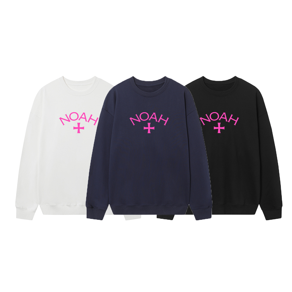 Streetwear Brand Noah - Noah Pink Cross Print Los casual