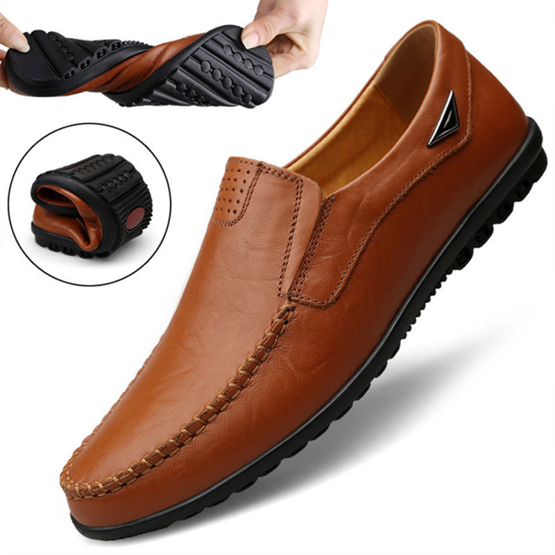 Streetwear Brand Luxury - Echt Leer Mannen Casual Schoenen Luxe