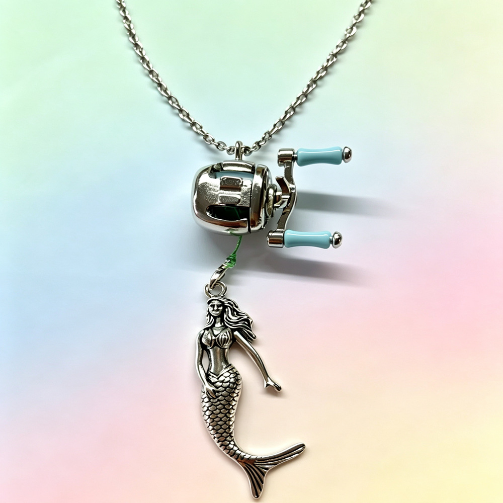 Streetwear Brand Accessories - Nieuwe Mini Zeemeermin Visserijmolen Hanger Ketting
