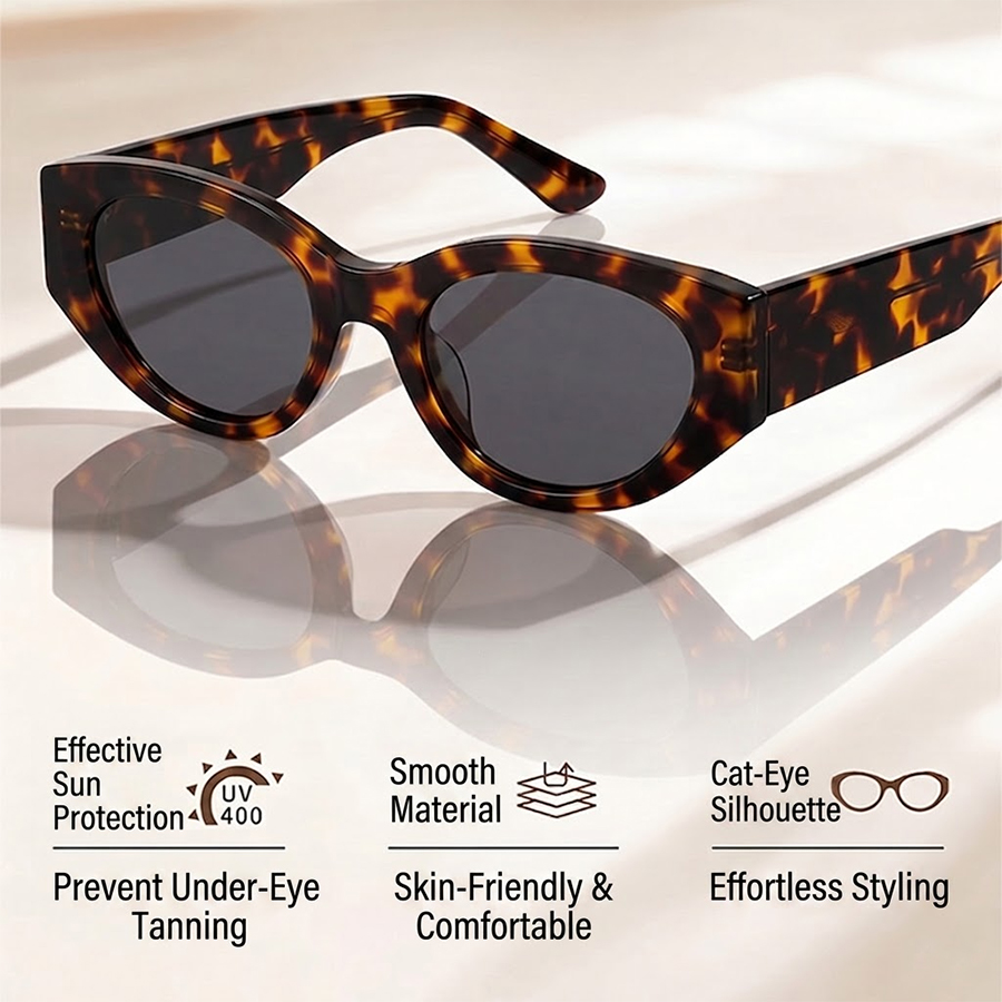 Cat Eye gepolariseerde zonnebr - Streetwear Brand With Eye recensie en prijs