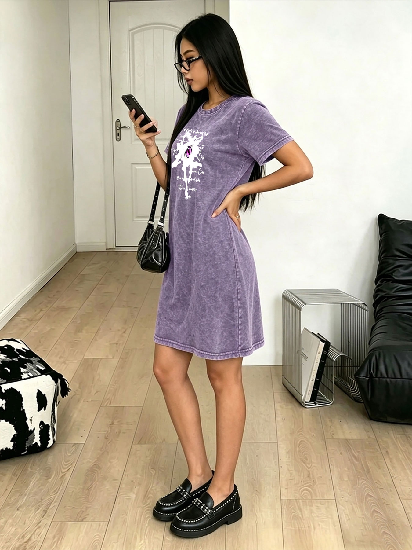 Gewassen vintage T-shirtjurk v - Streetwear Brand With Eye recensie en prijs
