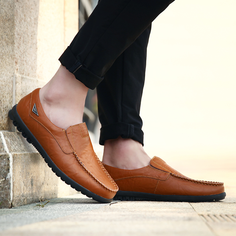Echt Leer Mannen Casual Schoen - Streetwear Brand Luxury recensie en prijs